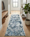 Aegean Elegance Washables Collection Area Rug -  Andros Runner Gray Navy Green  lifestyle 76