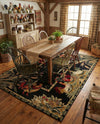 Rural Charm Collection Area Rug - Meadowbrook Rectangle Black  lifestyle 57