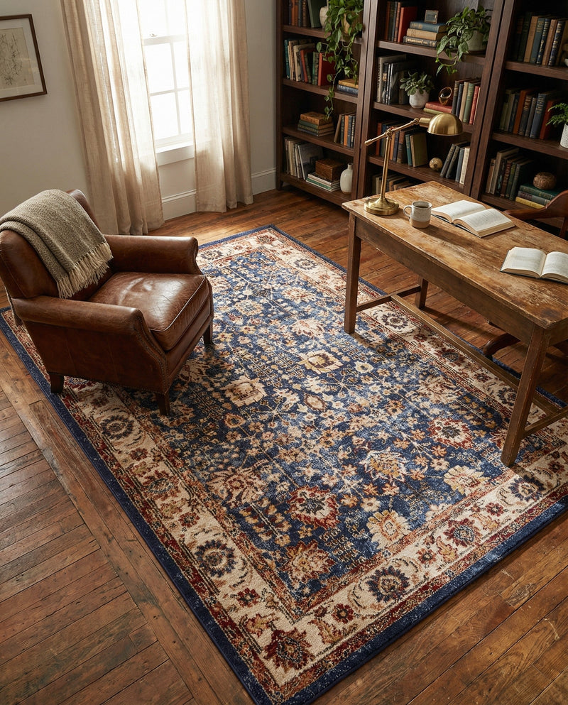 Eden Oasis Collection Area Rug -  Haven Rectangle Light Blue  lifestyle 15