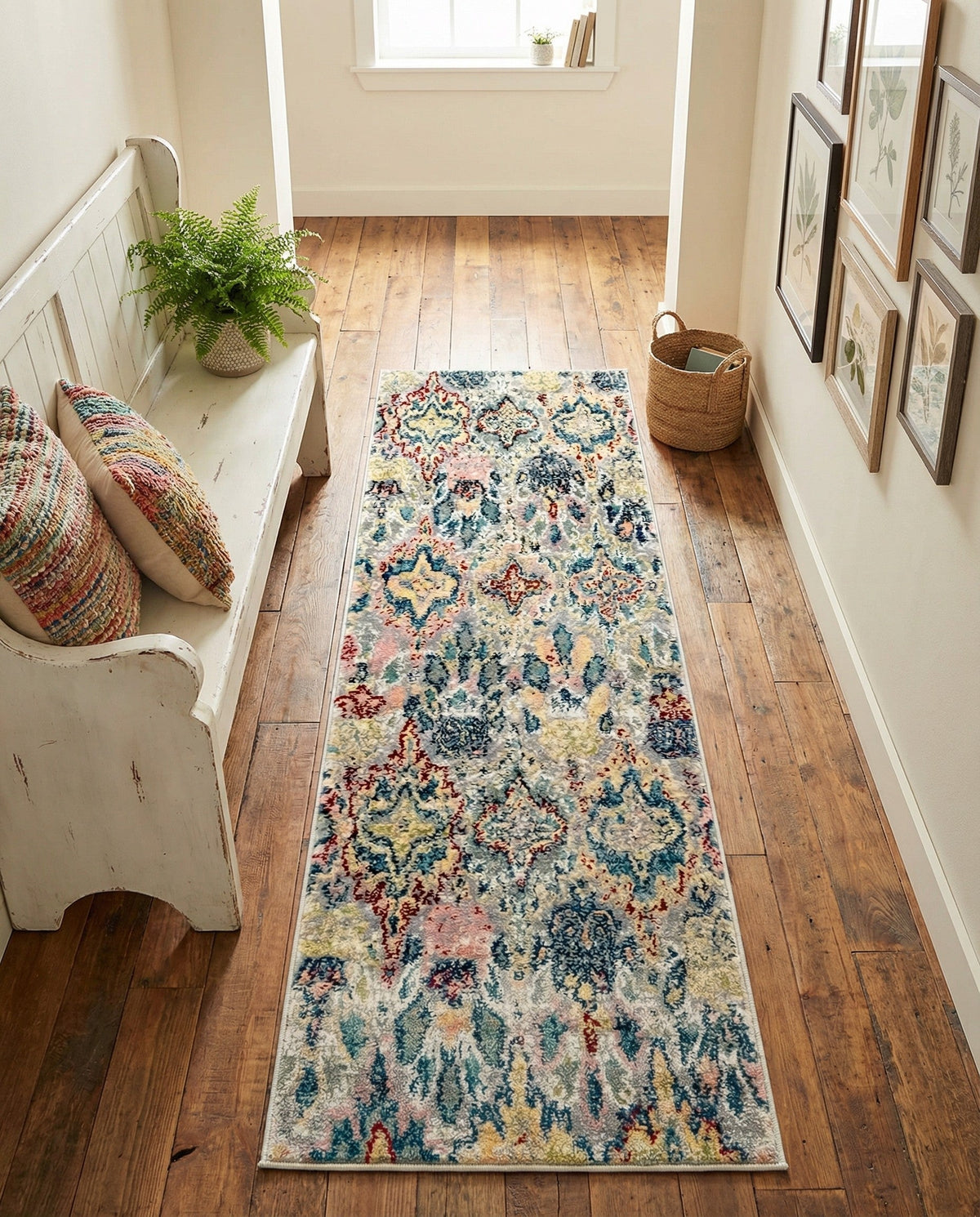 Savannah Elegance Collection Area Rug -  Forsyth Runner Multi  lifestyle 89
