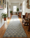 Lattice Gardens Collection Area Rug -  Bloomfield (Light Gray) Runner Light Gray  lifestyle 63