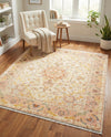 Bazaar Chic Collection Area Rug -  Fez Square Ivory and Gold  lifestyle 46