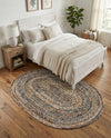 Woven Udaipur Collection Area Rug - Sahara Oval Natural  lifestyle 52