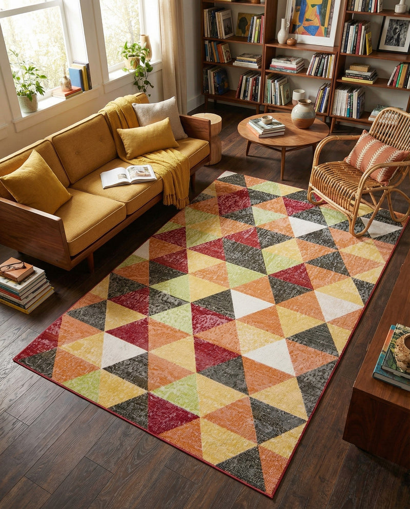 Seville Elegance Collection Area Rug -  Malaga Rectangle Multi  lifestyle 28