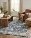 Cascade Range Collection Area Rug -  Shasta (Blue) Rectangle Blue  lifestyle 29