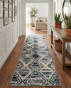 Marrakech Mosaic Collection Area Rug -  Atlas Runner Blue Gray  lifestyle 56