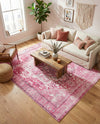 Casablanca Tapestry Collection Area Rug - Fes Rectangle Plumrose Pink  lifestyle 77
