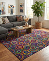 Caribbean Cove Collection Area Rug -  Vincent Rectangle Multi  lifestyle 9