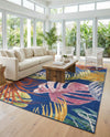 Meadow Breeze Collection Area Rug -  Clover Rectangle Multi  lifestyle 47