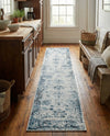 Riviera Elegance Collection Area Rug - Antibes (Light Blue) Runner Light Blue  lifestyle 88