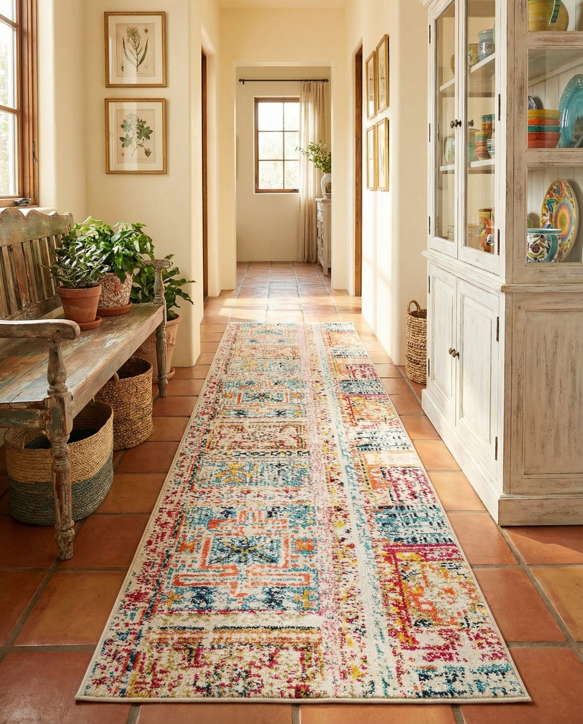 Sierra Collection Area Rug -  Tahoe Runner Multi  lifestyle 54