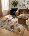 Sedona Vista Collection Area Rug -  Pricklypear Rectangle Multi  lifestyle 13