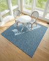 Seaside Serenity Collection Area Rug - Veranda (Blue) Square Blue  lifestyle 41