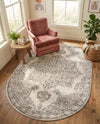 Mykonos Manor Collection Area Rug -  Tinos (Ivory) Oval Ivory  lifestyle 31