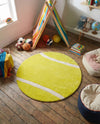 Whimsy Wonders Wool Collection Area Rug -  Tundra Round Yellow  lifestyle 11