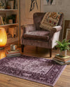 Horizon Collection Area Rug -  Apex (Purple) Rectangle Purple  lifestyle 23