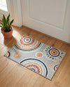 Seaside Blooms Collection Area Rug -  Eden Rectangle Gray  lifestyle 54