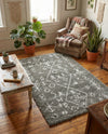 Casablanca Comfort Collection Area Rug - Sahara Rectangle Gray  lifestyle 36