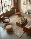 Soho Elegance Collection Area Rug -  Mercer (Brown) Rectangle Brown  lifestyle 14
