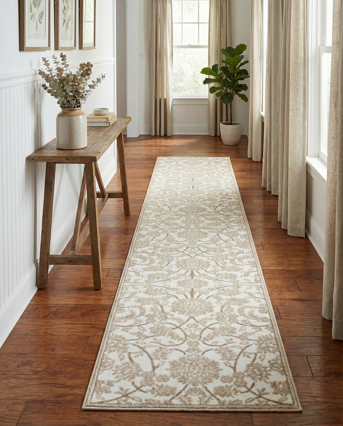 Andes Summit Collection Area Rug -  Chimborazo Runner Snow White  lifestyle 143