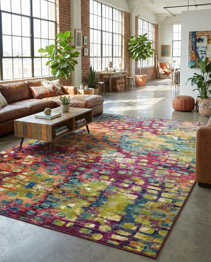 Sevilla Splendor Collection Area Rug -  Andalusia Rectangle Multi  lifestyle 13