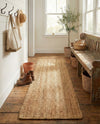 Woven Seaside Elegance Collection Area Rug - Coastline Runner Natural  lifestyle 75