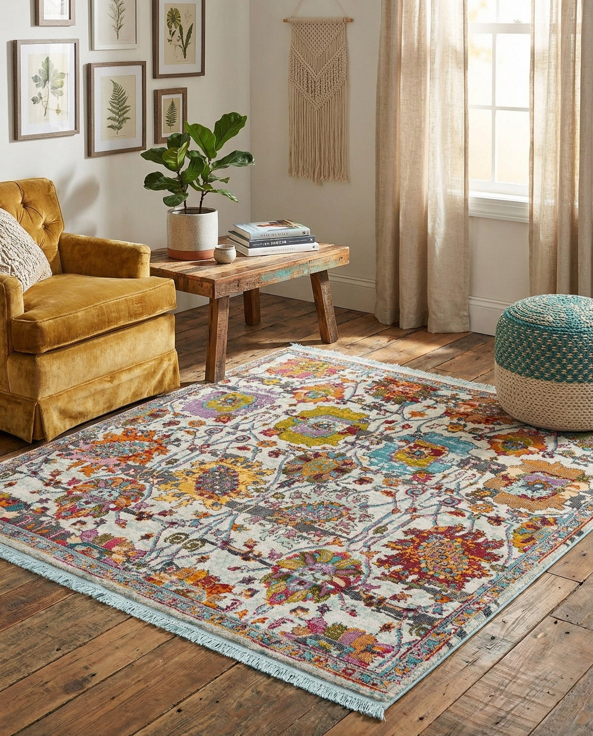 Arcadia Rugs Collection Area Rug -  Elysium Square Multi  lifestyle 34