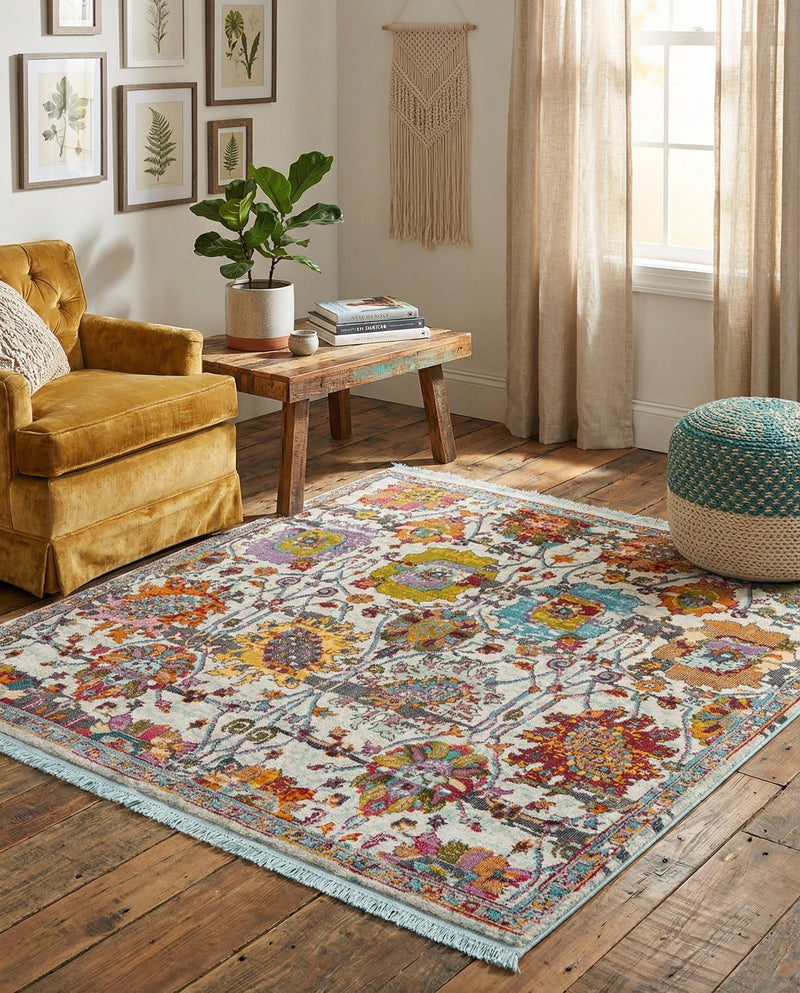 Arcadia Rugs Collection Area Rug -  Elysium Square Multi  lifestyle 34