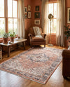 Bazaar Chic Collection Area Rug -  Chefchaouen Rectangle Salmon Pink  lifestyle 14