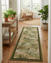 Seaside Blooms Collection Area Rug -  Verdant Runner Green  lifestyle 44