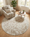 Coastal Haven Collection Area Rug -  Nautilus Round Ivory  lifestyle 45