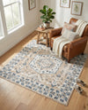 Cambridge Classics Collection Area Rug -  Pembroke (Beige) Square Beige  lifestyle 54