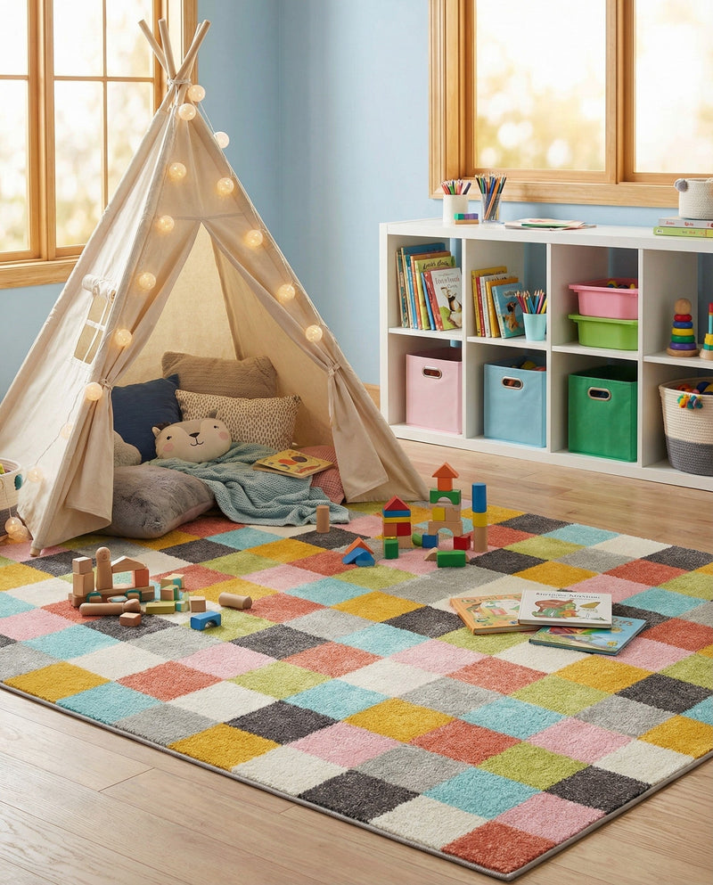 Wonder Tykes Collection Area Rug -  Mythic Rectangle Multi  lifestyle 9