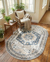 Cambridge Classics Collection Area Rug -  Pembroke (Cream) Oval Cream  lifestyle 34
