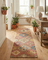 Benares Handwoven Jute Collection Area Rug - Ganges Runner Multi  lifestyle 65