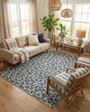 Savannah Escape Collection Area Rug -  Amazon (Blue) Rectangle Blue  lifestyle 10