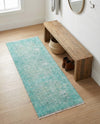 Bazaar Chic Collection Area Rug -  Taza Runner Turquoise  lifestyle 43