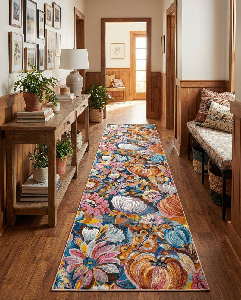 Meadow Breeze Collection Area Rug -  Daffodil Runner Multi  lifestyle 36