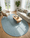 Seaside Serenity Collection Area Rug - Veranda (Aquamarine) Oval Aquamarine  lifestyle 65