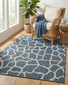 Savannah Escape Collection Area Rug -  Rainforest Rectangle Blue  lifestyle 31