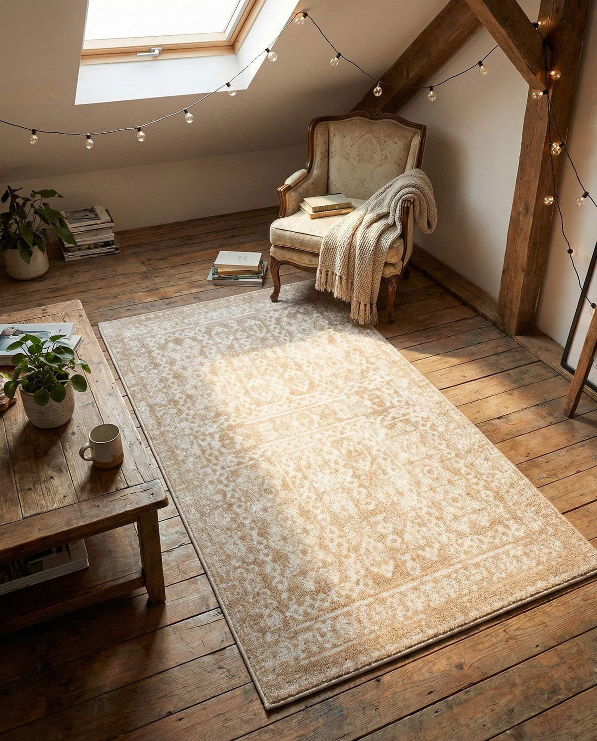 Cambridge Classics Collection Area Rug - Trinity (Beige) Rectangle Beige  lifestyle 9