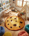Whimsy Wonders Wool Collection Area Rug -  Lagoon Round Light Brown  lifestyle 13