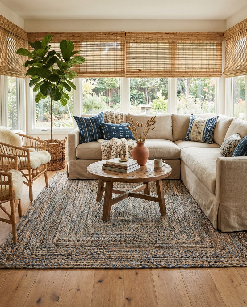 Woven Udaipur Collection Area Rug - Sahara Rectangle Natural  lifestyle 9