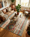 Sedona Vista Collection Area Rug -  Navajo Rectangle Blue  lifestyle 14
