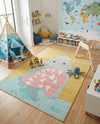 Wonder Tykes Collection Area Rug -  Whimsical Rectangle Yellow  lifestyle 12