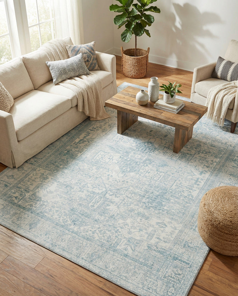 Heritage Elegance Collection Area Rug -  Windsor (Ivory) Rectangle Ivory  lifestyle 14
