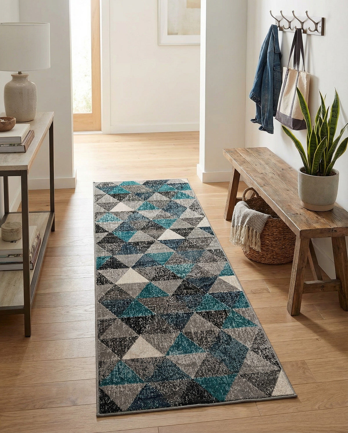 Seville Elegance Collection Area Rug -  Malaga Runner Gray  lifestyle 86