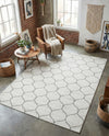 Trellis Mosaic Collection Area Rug -  Pergolatown (Ivory) Rectangle Ivory  lifestyle 14