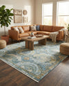 Caribbean Breeze Collection Area Rug -  Lucia Rectangle Light Blue  lifestyle 56