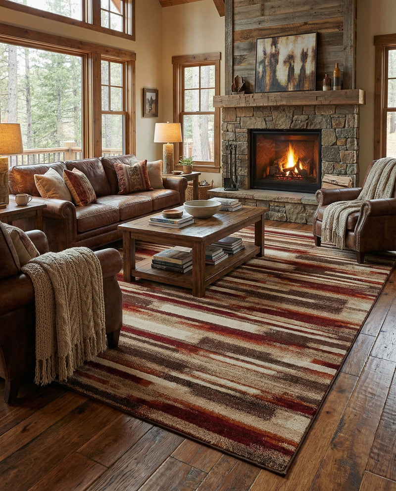 Autumn Meadow Collection Area Rug -  Duskridge Rectangle Multi  lifestyle 9